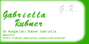 gabriella rubner business card